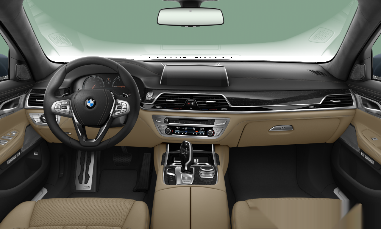 Interior of BMW 750Li (G12), VIN WBA7F0C57GGL99959