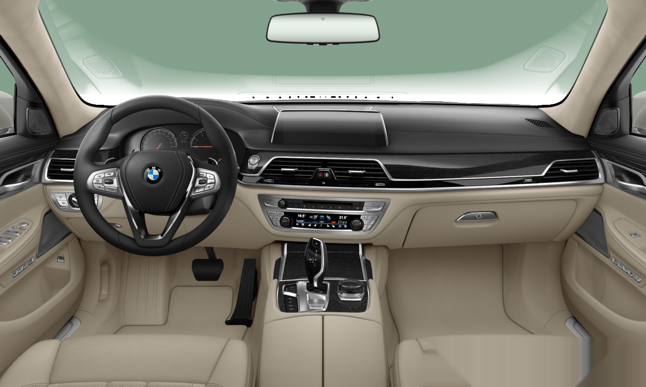 Interior of 2015 BMW 750Li xDrive (G12), VIN WBA7F21000G523823