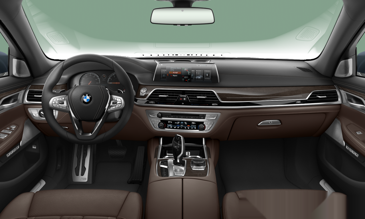 Interior of BMW 750Li xDrive (G12), VIN WBA7F2C56JG423610