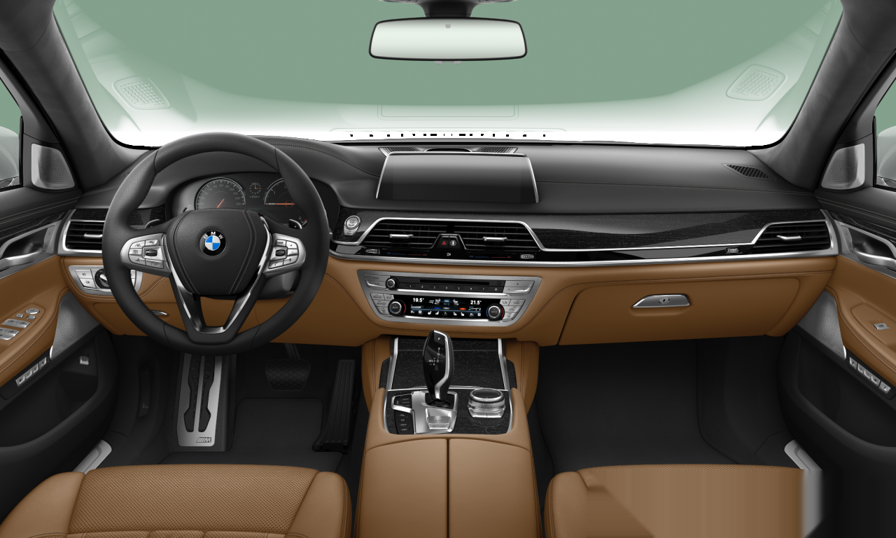 Interior of 2016 BMW 750Ld xDrive (G12), VIN WBA7H01040G495233