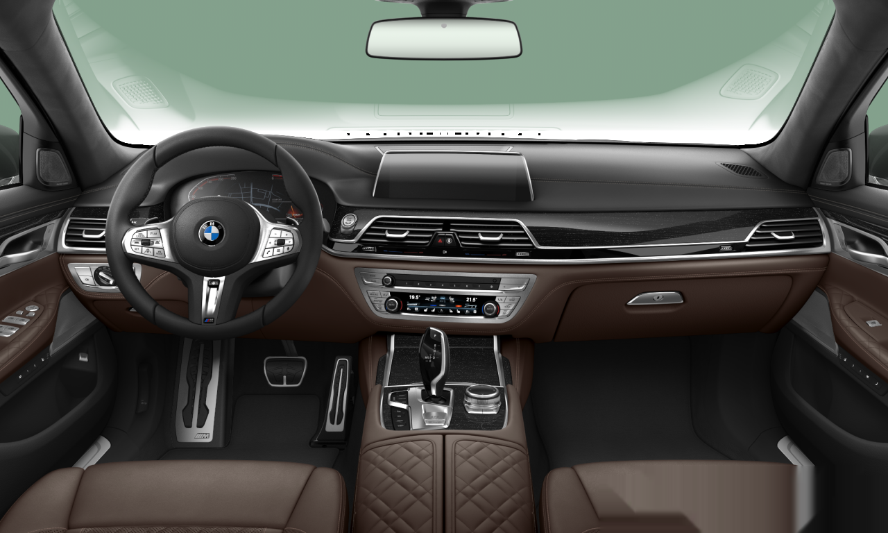 Interior of BMW 730Ld xDrive (G12 (MUE)), VIN WBA7J4109MCH45058