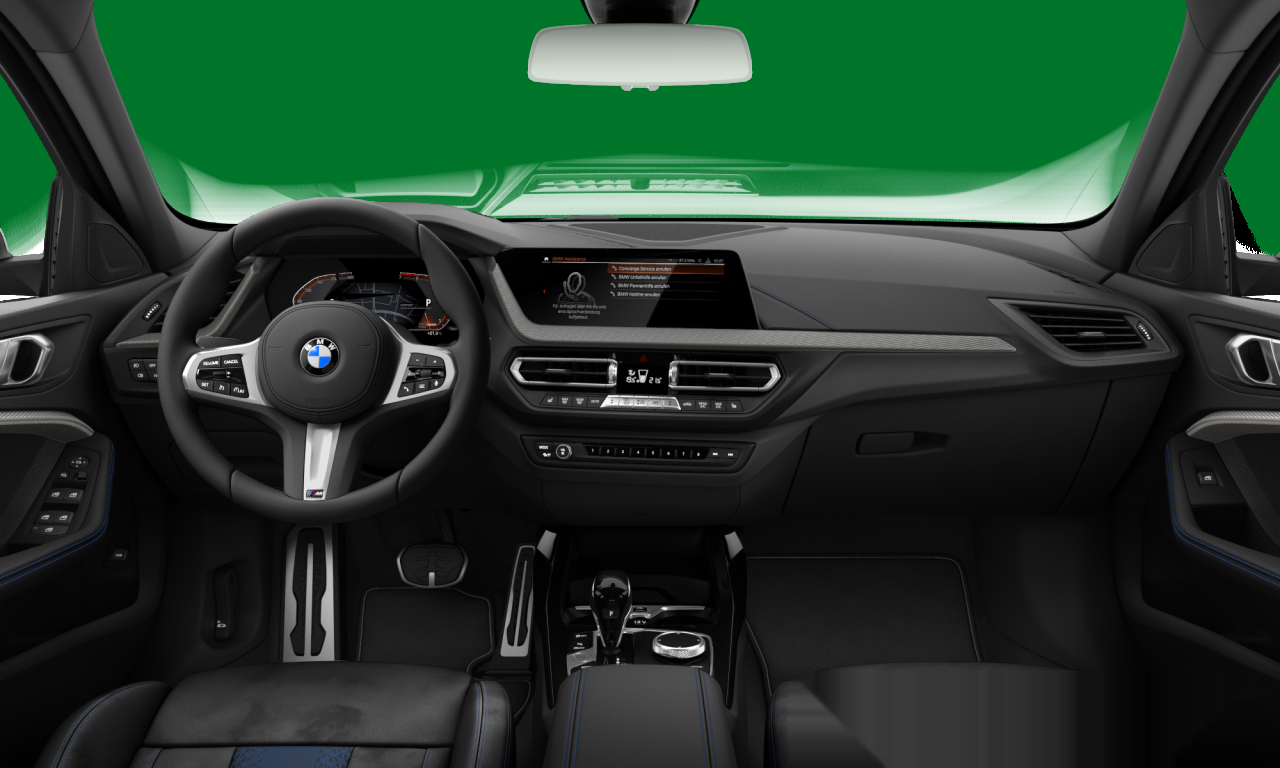 Interior of BMW 118i (F40), VIN WBA7K310805R20158