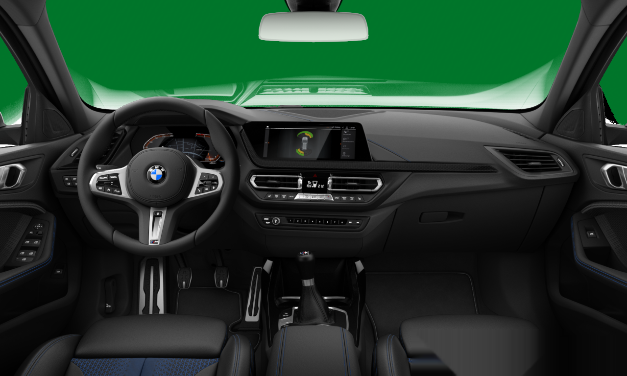 Interior of 2021 BMW 118i (F40), VIN WBA7K310807J84911