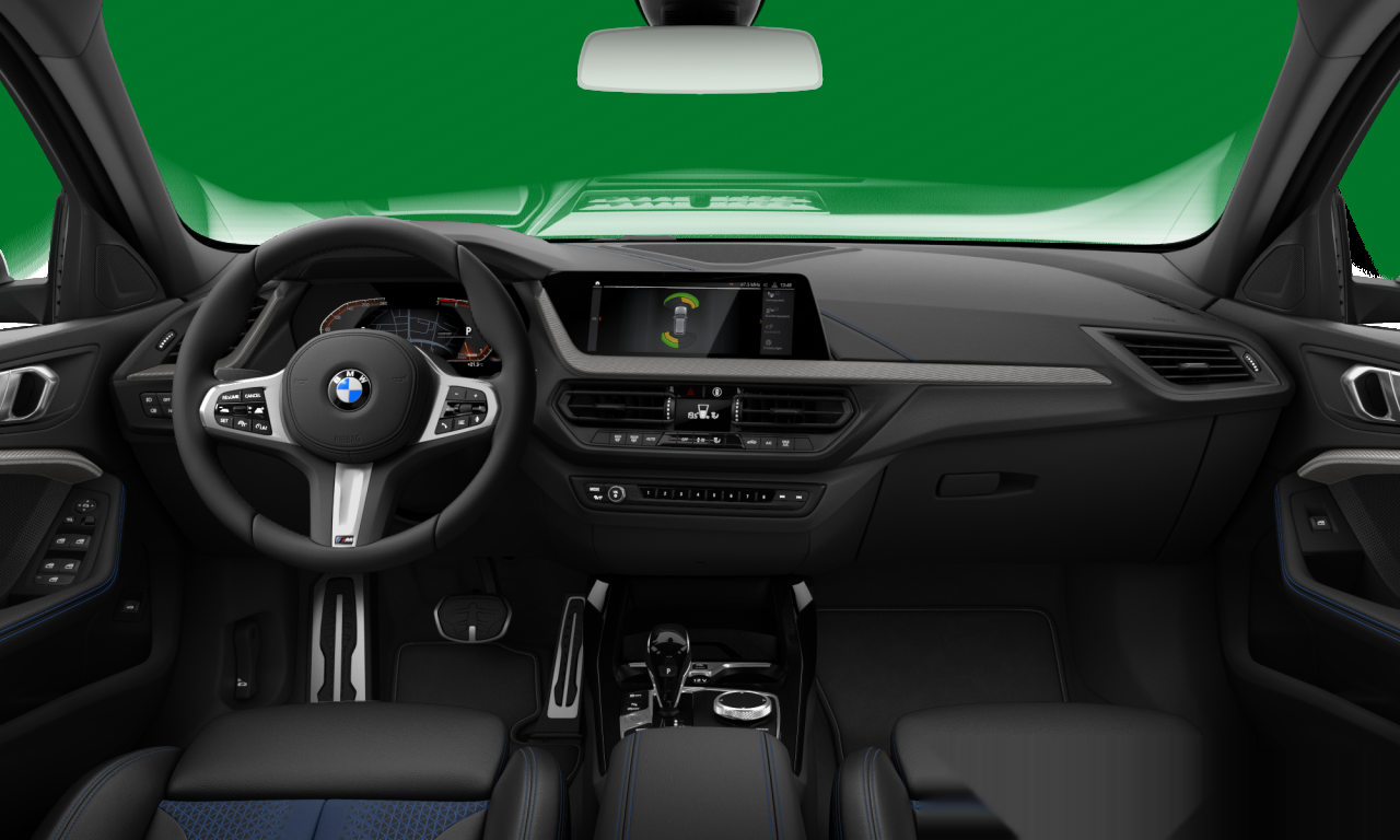 Interior of 2023 BMW 118i (F40), VIN WBA7K310807M35278