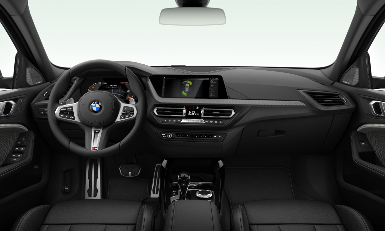 Interior of BMW M135i xDrive (F40), VIN WBA7L120107J28471