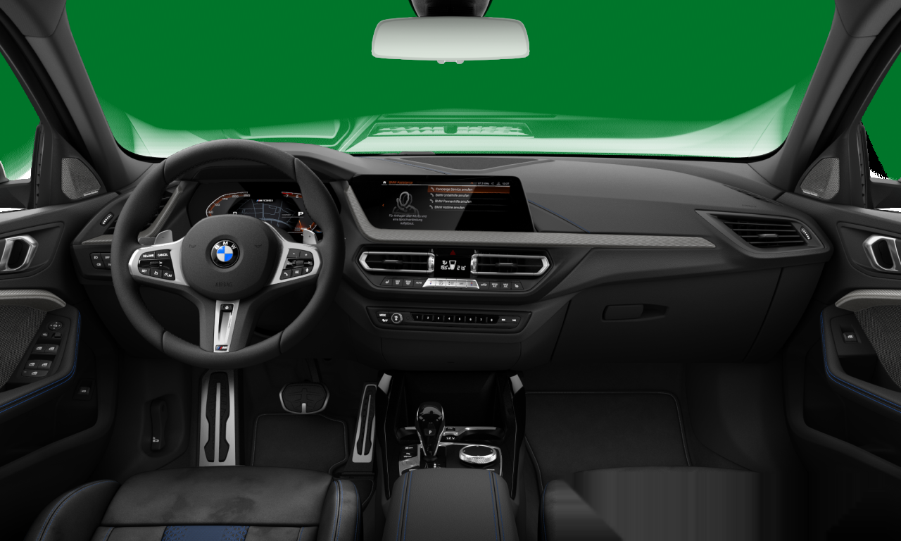 Interior of 2023 BMW M135i xDrive (F40), VIN WBA7L120907N56434