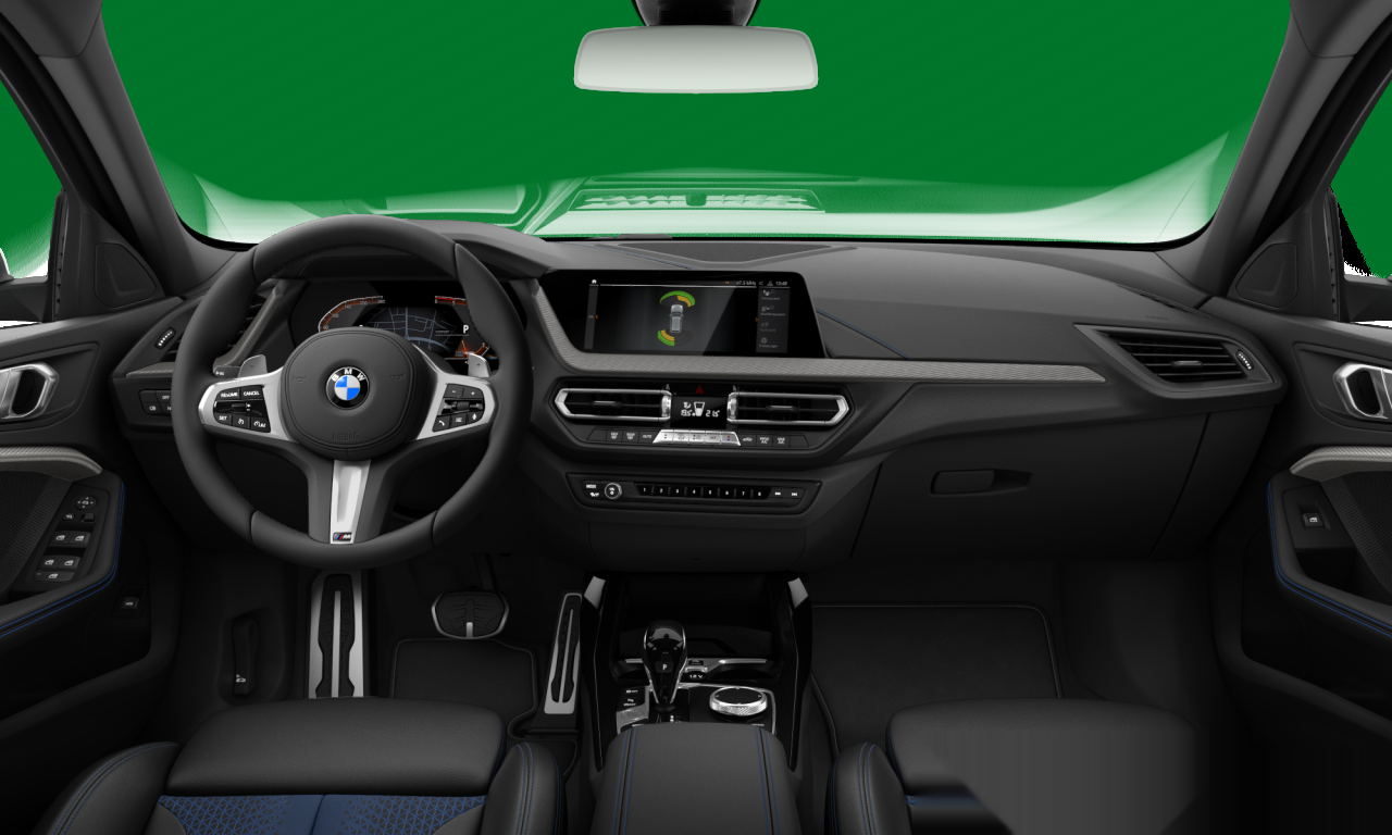 Interior of 2023 BMW 118d (F40), VIN WBA7M910907M23332