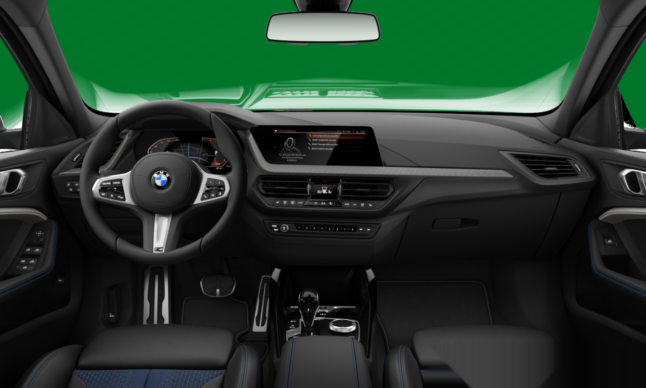 Interior of BMW 118d (F40), VIN WBA7M9109M5S97619