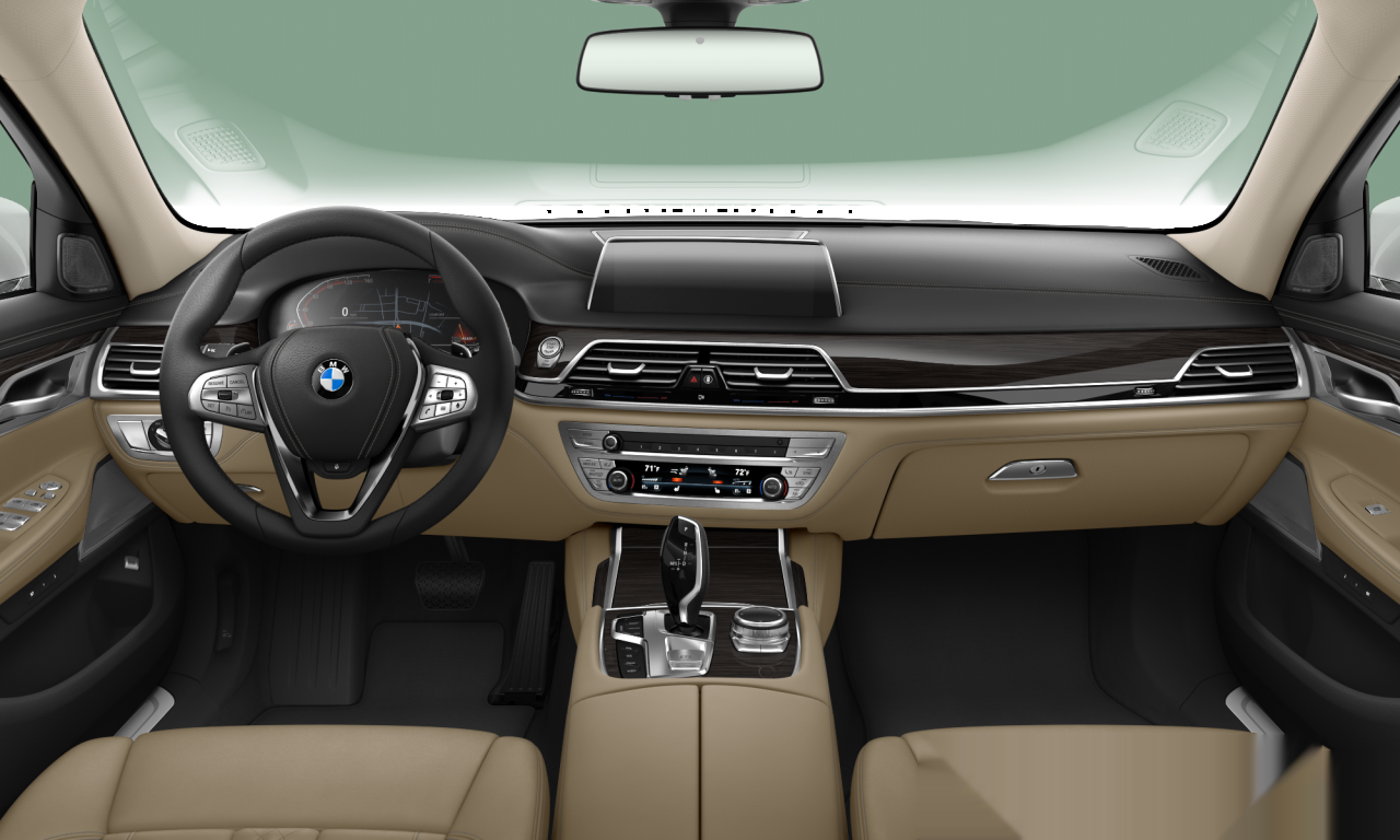 Interior of BMW 740Li xDrive (G12 (MUE)), VIN WBA7T4C00NCH24205