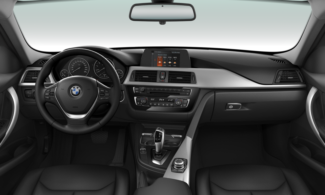 Interior of 2017 BMW 320i (F30 (MUE)), VIN WBA8A16060NU76993