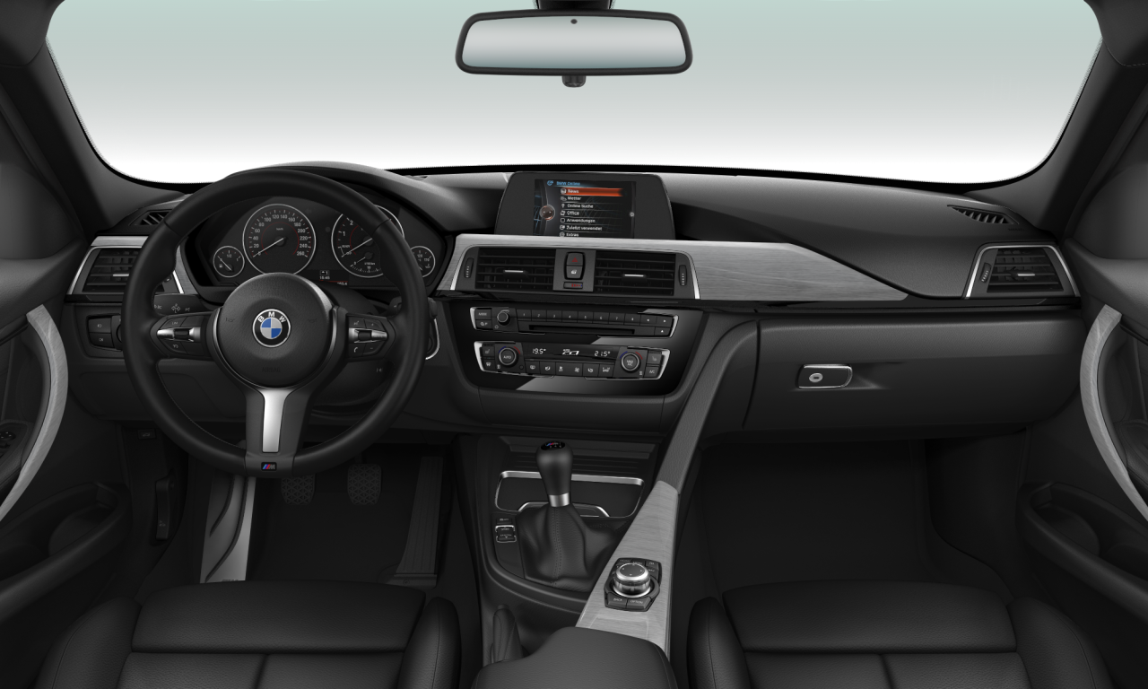 Interior of BMW 320i xDrive (F30 (MUE)), VIN WBA8A52080K468957