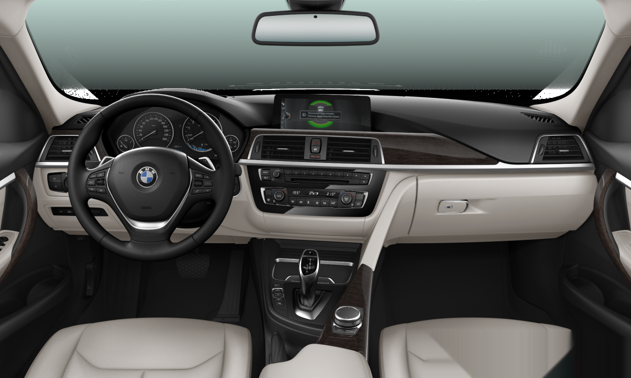 Interior of BMW 330i (F30 (MUE)), VIN WBA8A760X0NU07713