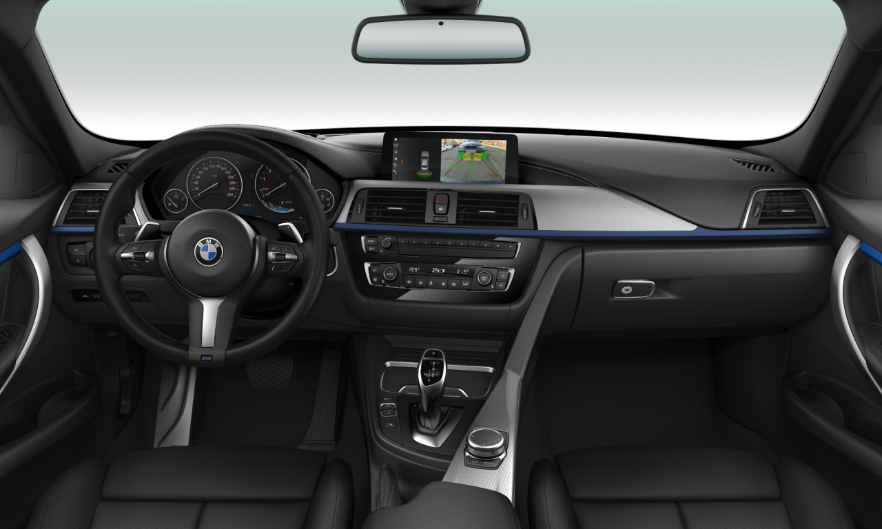 Interior of BMW 320i (F30 (MUE)), VIN WBA8A9100JK884060