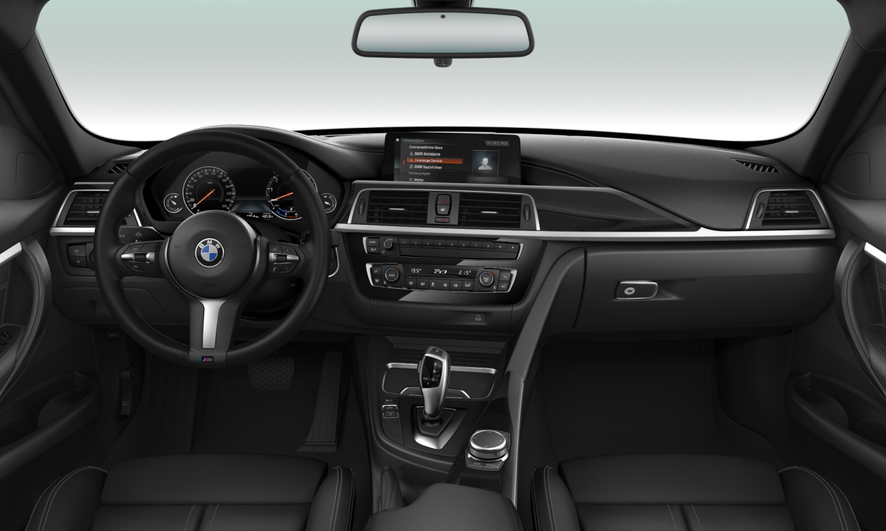 Interior of BMW 330i xDrive (F30 (MUE)), VIN WBA8B110XJAE92596