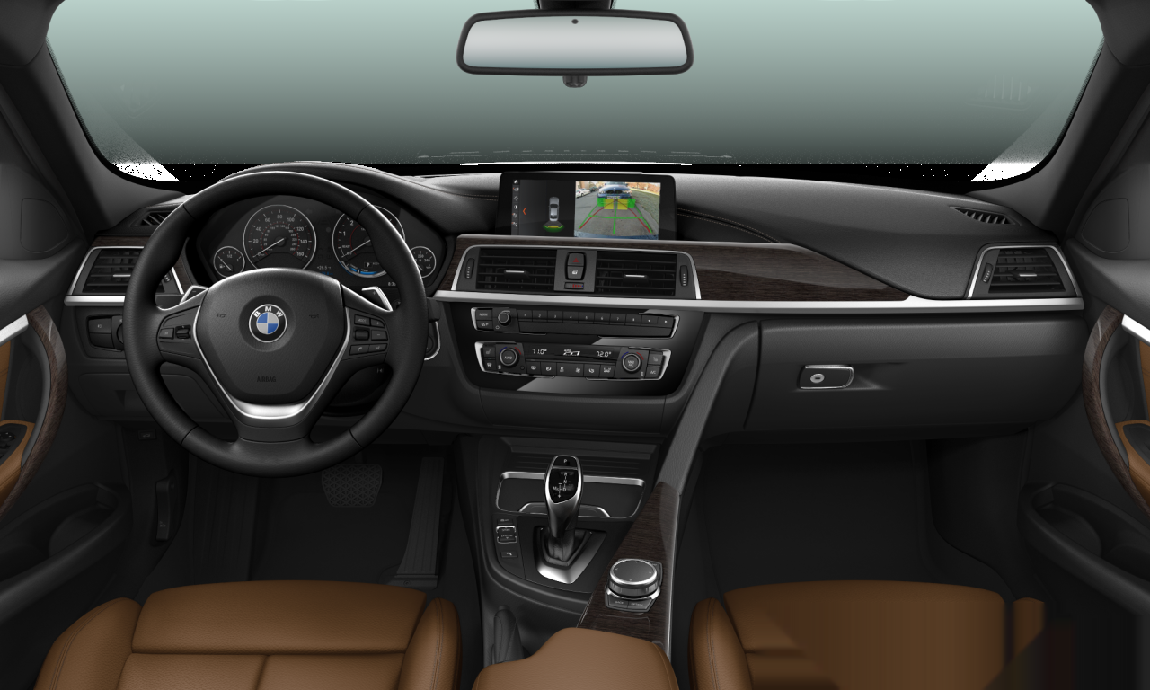 Interior of BMW 330i (F30 (MUE)), VIN WBA8B9C53HK675850