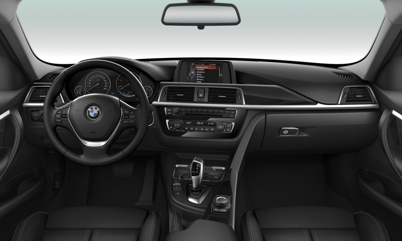 Interior of BMW 318d (F30 (MUE)), VIN WBA8C3106HK891273