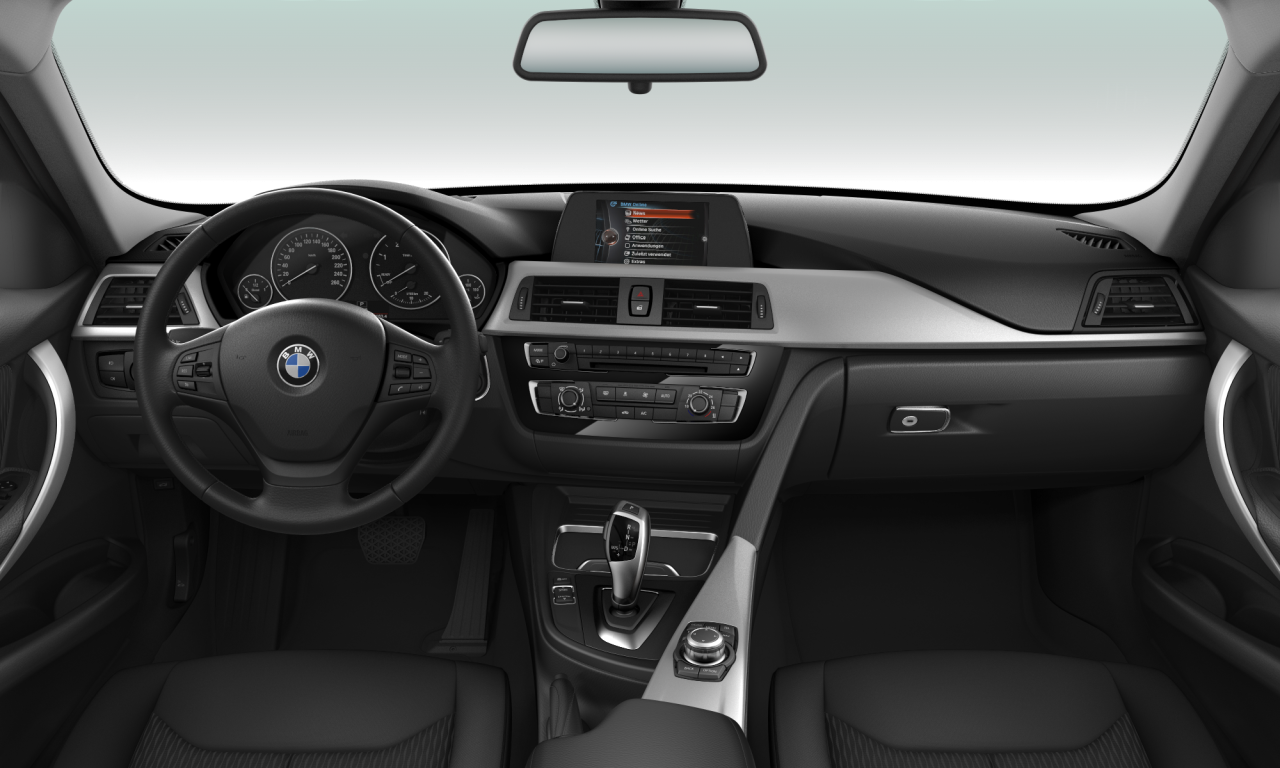 Interior of 2016 BMW 318d (F30 (MUE)), VIN WBA8C31080K769714