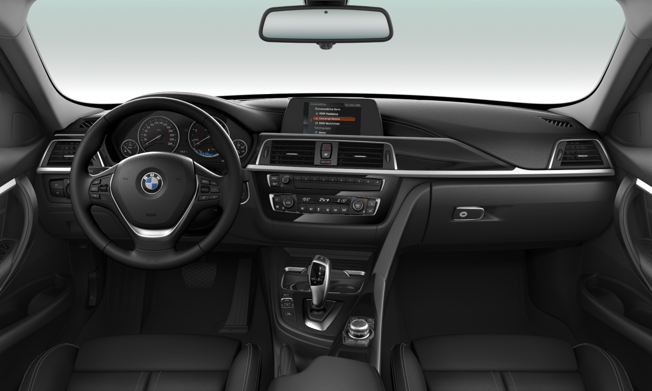 Interior of BMW 320d (F30 (MUE)), VIN WBA8C51050K735774