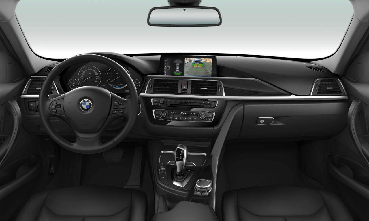 Interior of BMW 320d (F30 (MUE)), VIN WBA8C5107HK855118