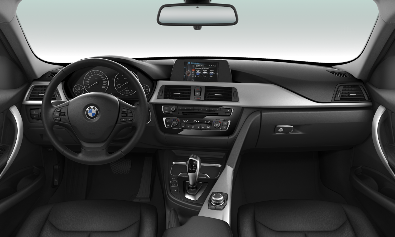 Interior of BMW 320d (F30 (MUE)), VIN WBA8C52070K840668