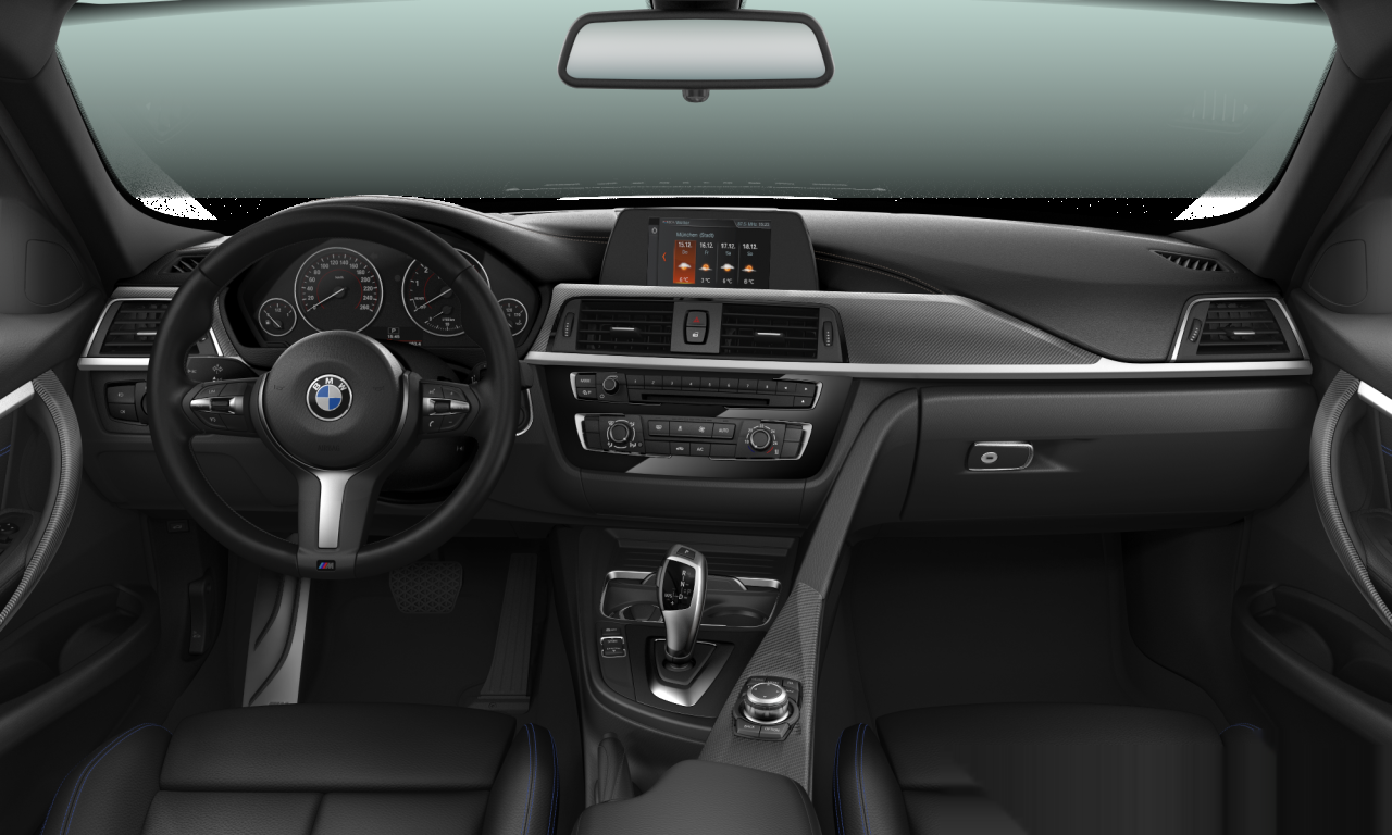 Interior of BMW 318i (F30 (MUE)), VIN WBA8E32030A554062