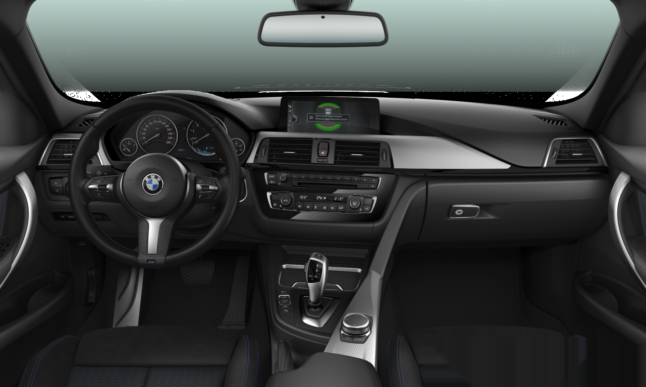 Interior of BMW 318i (F30 (MUE)), VIN WBA8E360X0NU33161