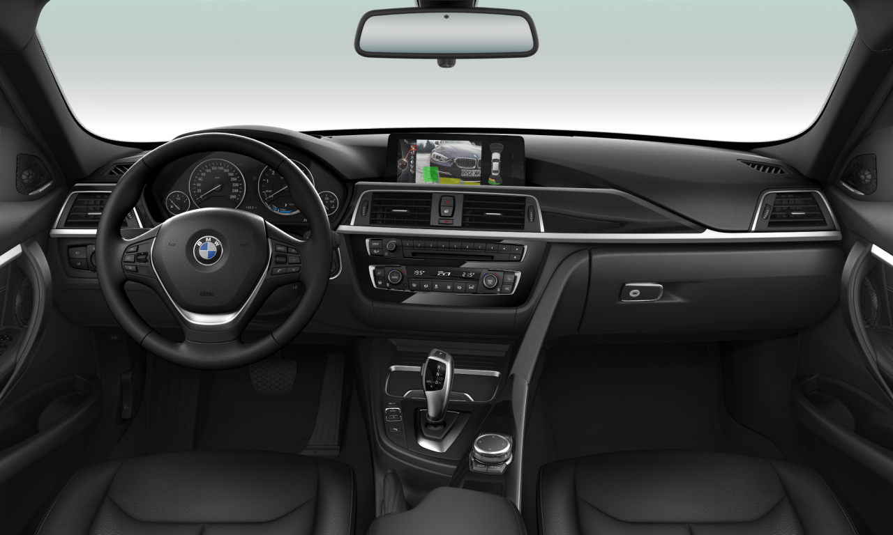 Interior of BMW 328i xDrive (F30 (MUE)), VIN WBA8E3G53GNT76483