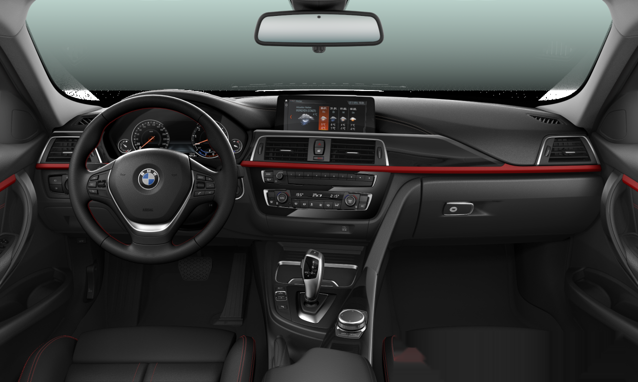 Interior of BMW 320i (F31 (MUE)), VIN WBA8G310X0AF80592