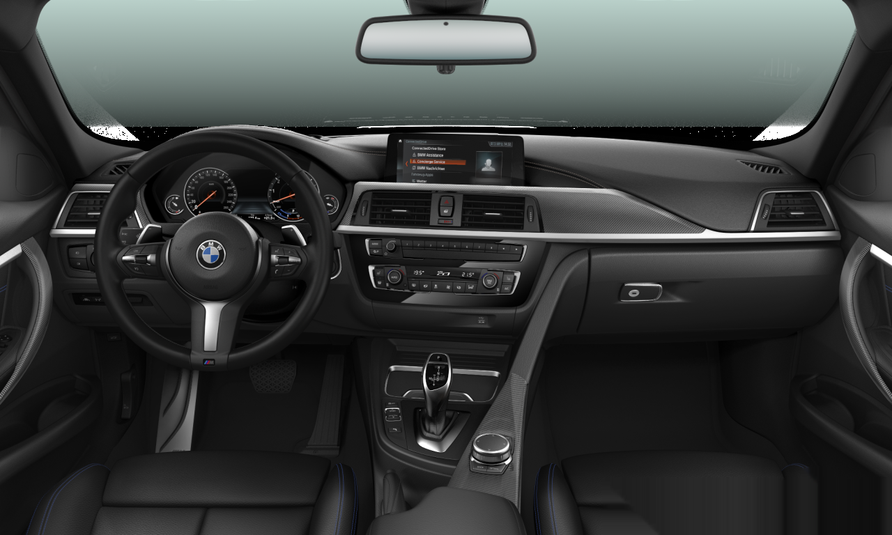 Interior of BMW 330i (F31 (MUE)), VIN WBA8G71080K393639