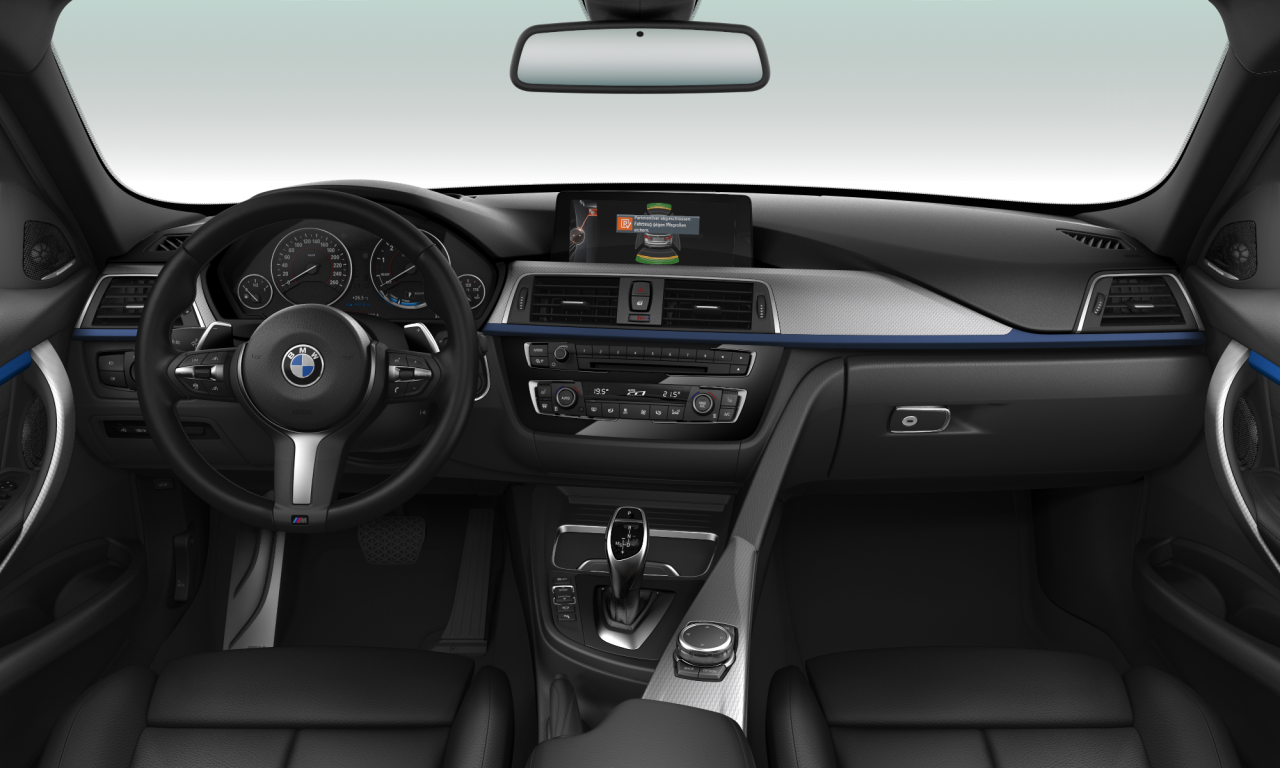 Interior of BMW 330i (F31 (MUE)), VIN WBA8G72080K457497