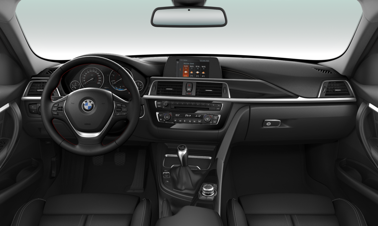 Interior of 2017 BMW 325d (F31 (MUE)), VIN WBA8J51010K513710
