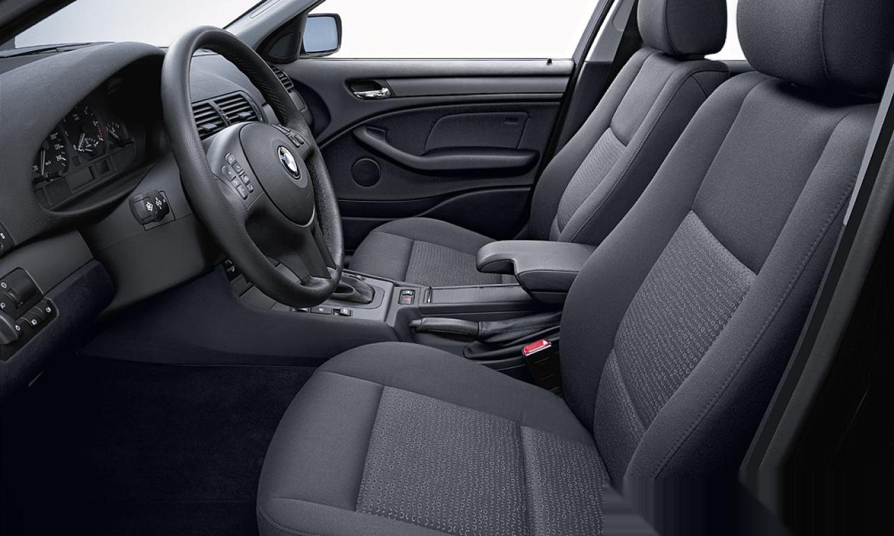 Interior of BMW 320d (E46 (3FL)), VIN WBAAP71050PJ41285