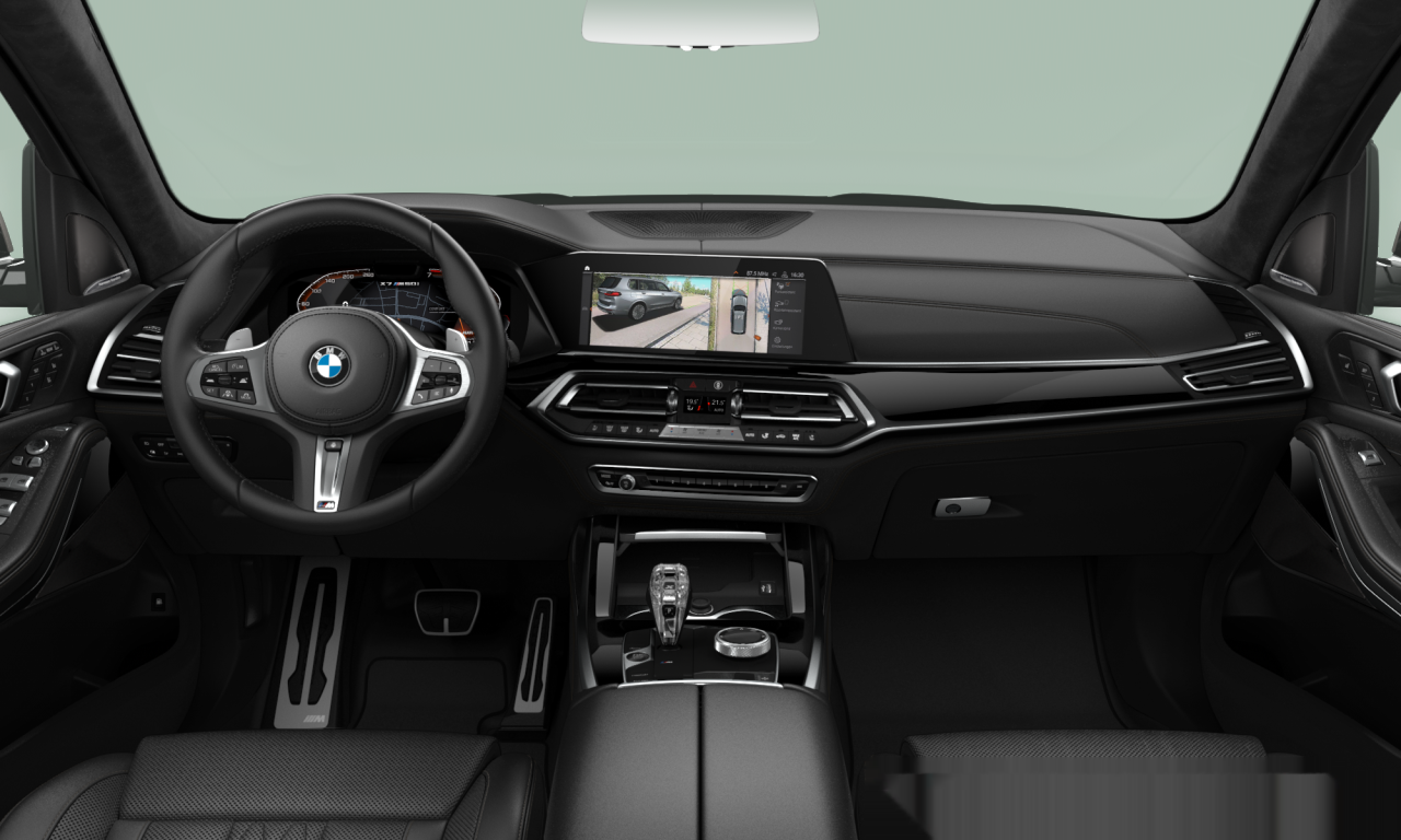 Interior of 2021 BMW X7 M50i (G07), VIN WBACX610209G17793