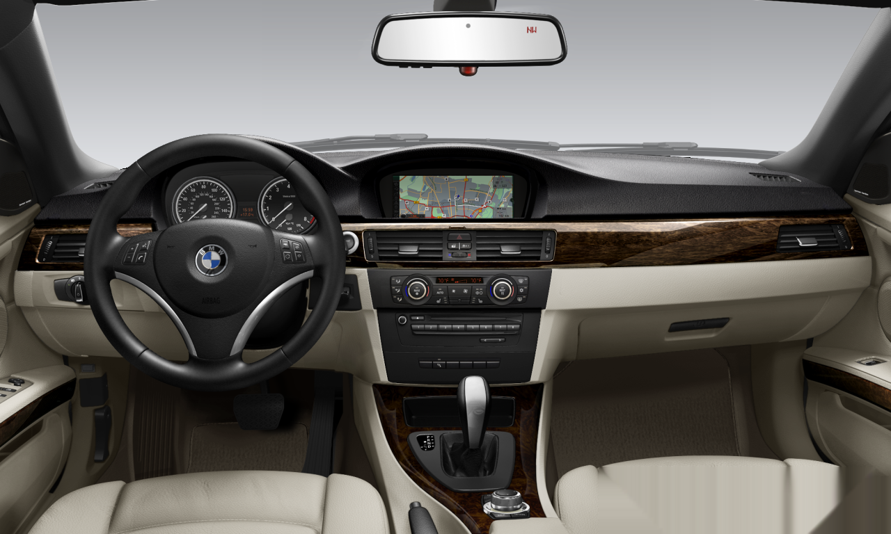 Interior of BMW 335i (E93 (MUE)), VIN WBADX7C56CE744560