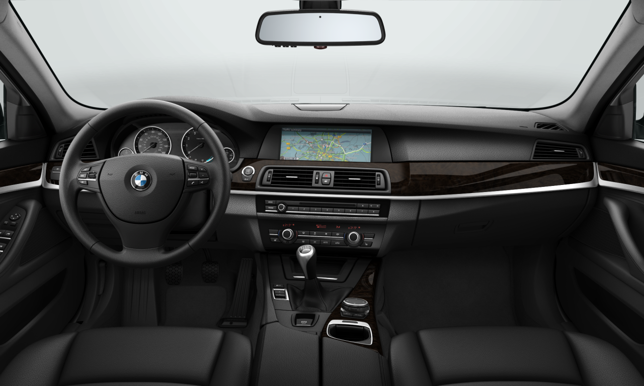 Interior of BMW 528i (F10), VIN WBAFR1C57BC673220