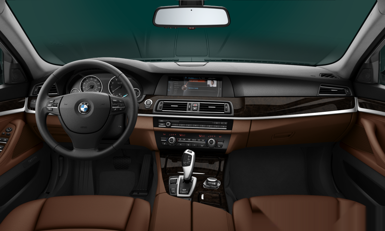 Interior of BMW 535i xDrive (F10), VIN WBAFU7C50DDU76145