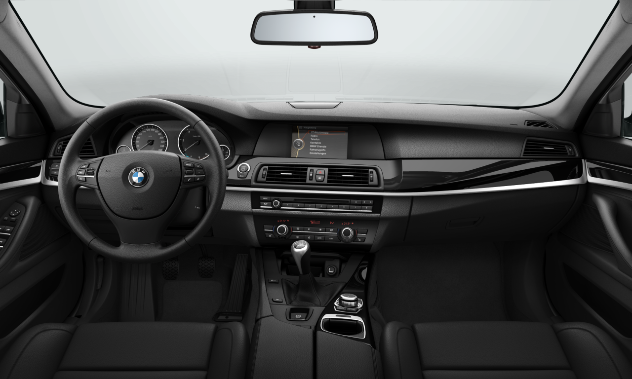 Interior of BMW 520d (F10), VIN WBAFW12020C732458