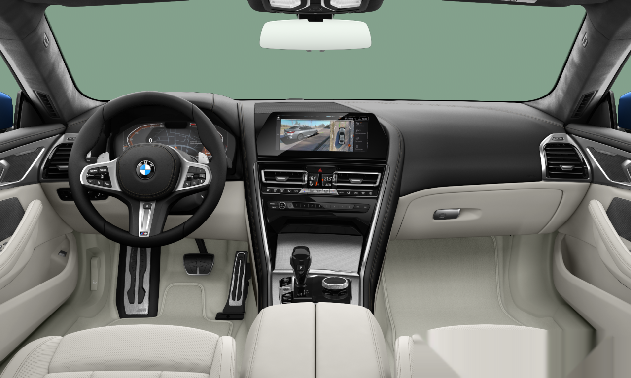 Interior of BMW 840i (G16), VIN WBAGV22060CG15742