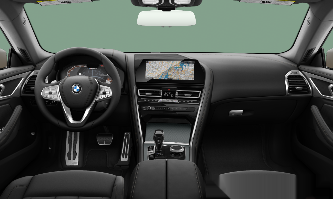 Interior of BMW M850i xDrive (G16), VIN WBAGV8C06TCW96017
