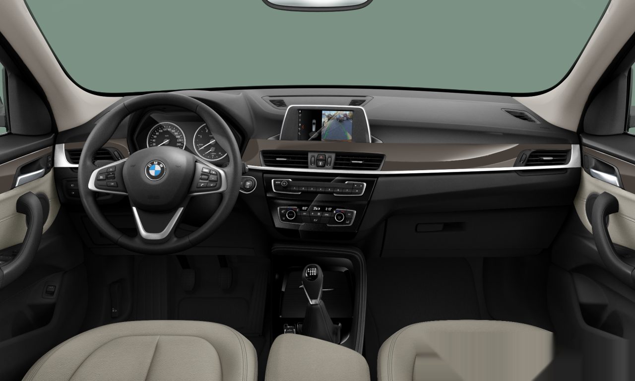 Interior of BMW X1 sDrive18d (F48), VIN WBAHT710003D88346