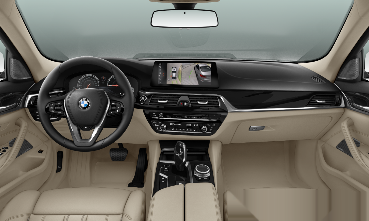 Interior of BMW 530i xDrive (G30), VIN WBAJA71030B090075