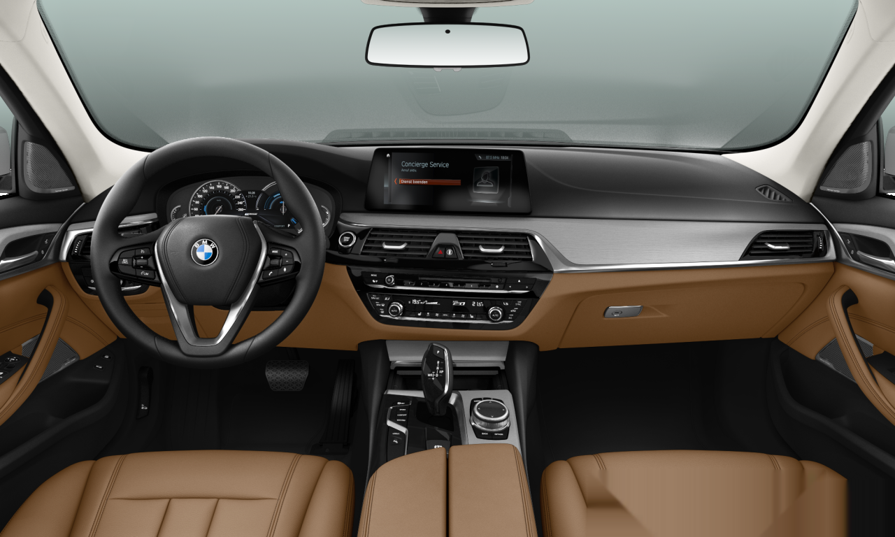 Interior of BMW 530e iPerformance (G30), VIN WBAJA91050G622229