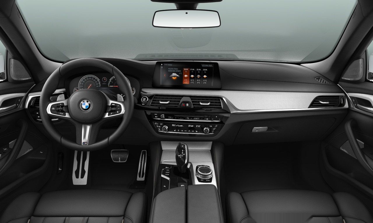 Interior of 2018 BMW 540i xDrive (G30), VIN WBAJB52000WC69573