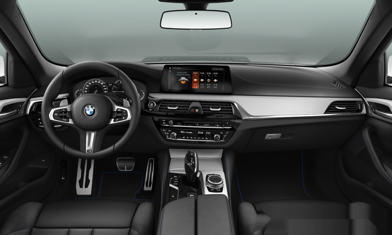 Interior of BMW 520d xDrive (G30), VIN WBAJC51020WE55775