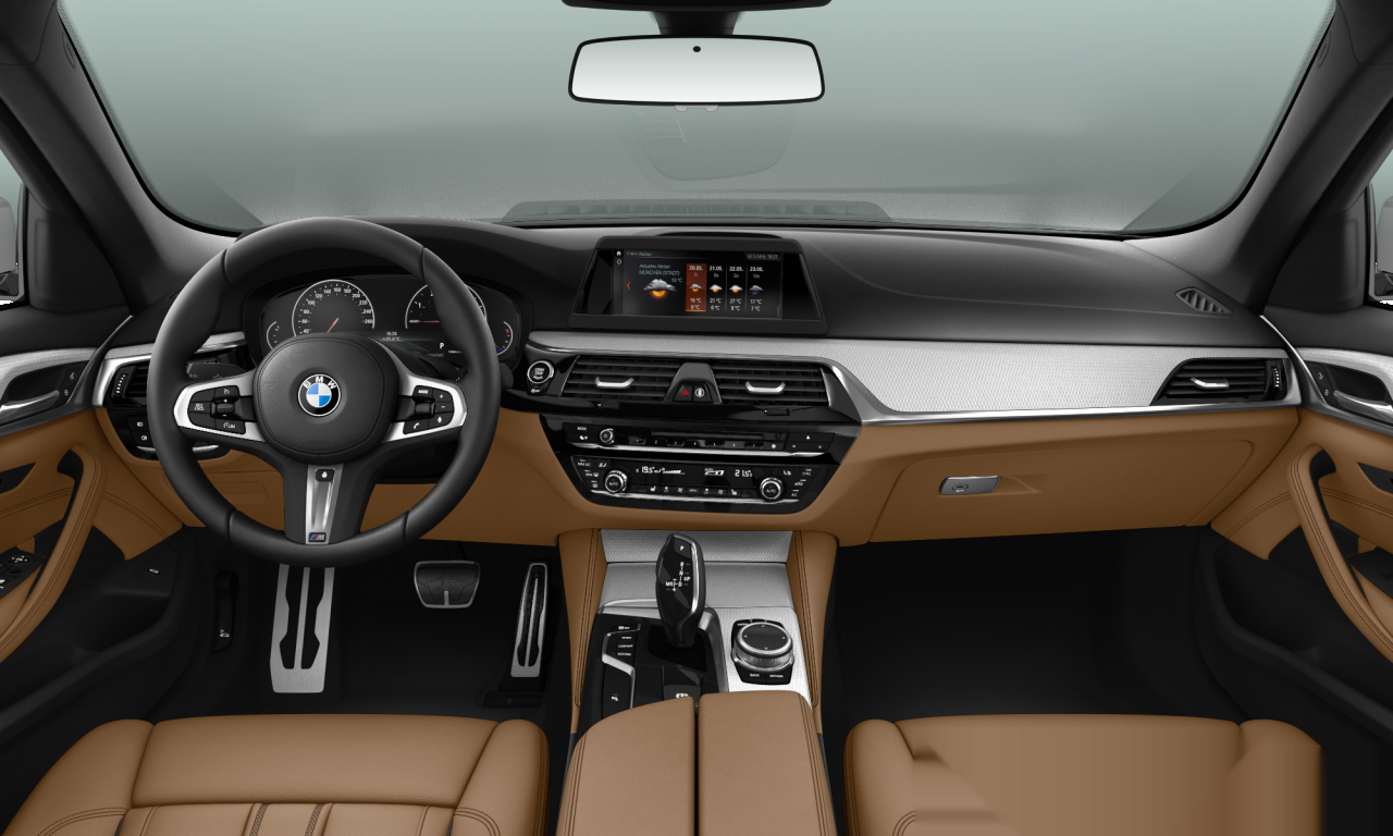 Interior of BMW 530d xDrive (G30), VIN WBAJD1108HG878353