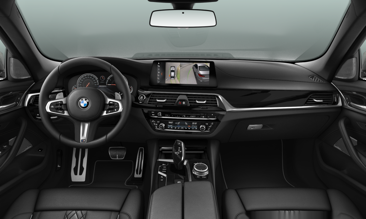 Interior of BMW M550d xDrive (G30), VIN WBAJD71040BC86620