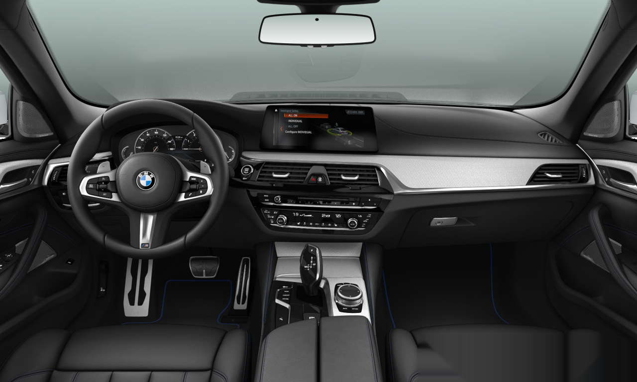 Interior of BMW 540i (G30), VIN WBAJE5C55JWA94210