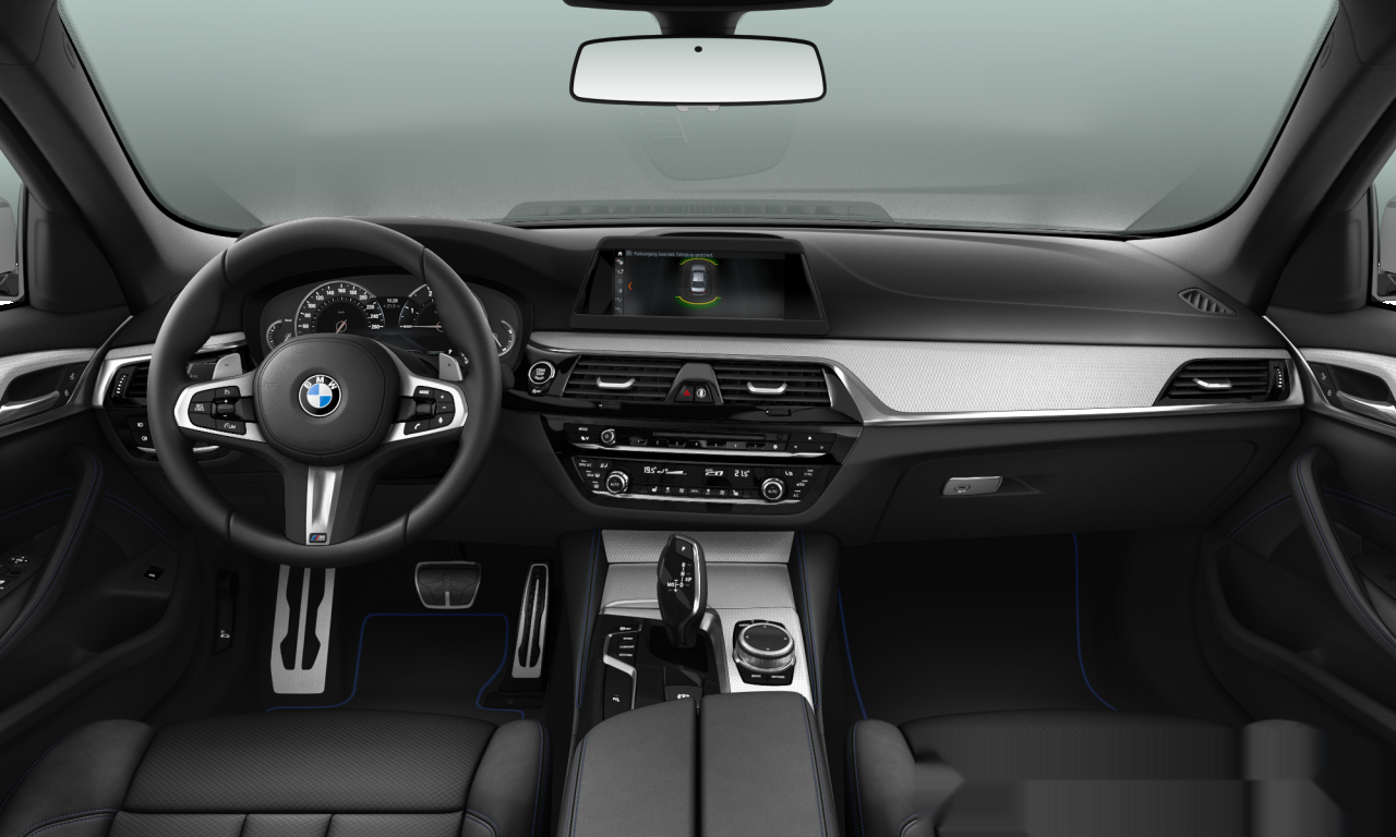 Interior of 2018 BMW 520d (G30), VIN WBAJF31010WC66403