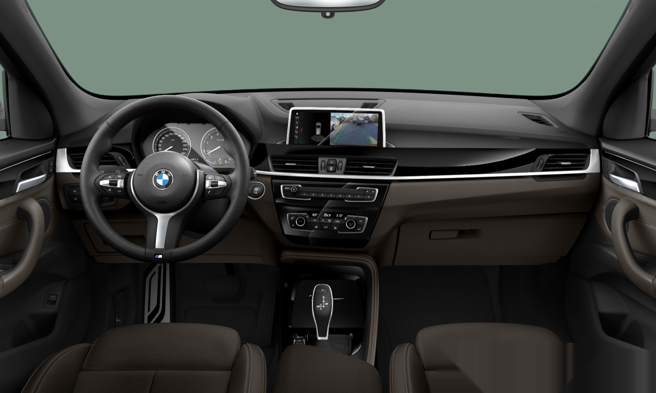 Interior of 2018 BMW X1 sDrive20i (F48), VIN WBAJG310103H18557