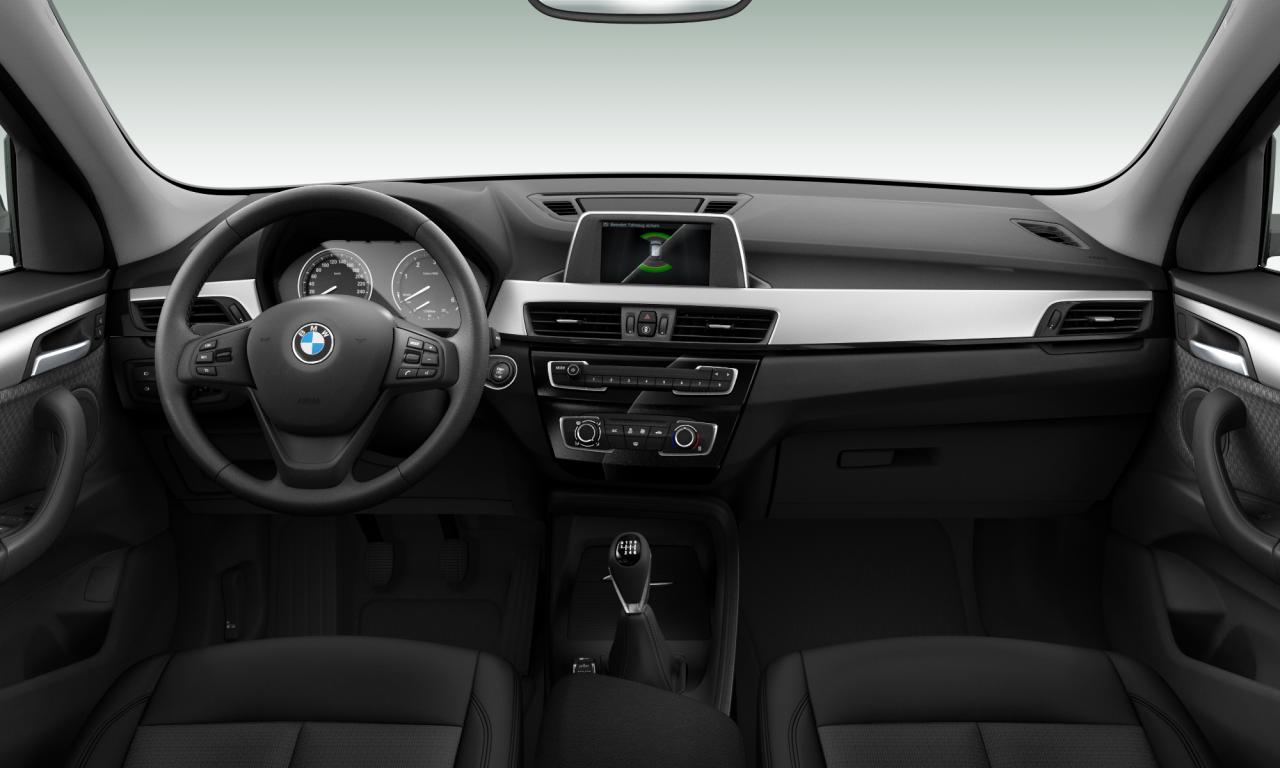 Interior of BMW X1 sDrive16d (F48), VIN WBAJH110X03G15171